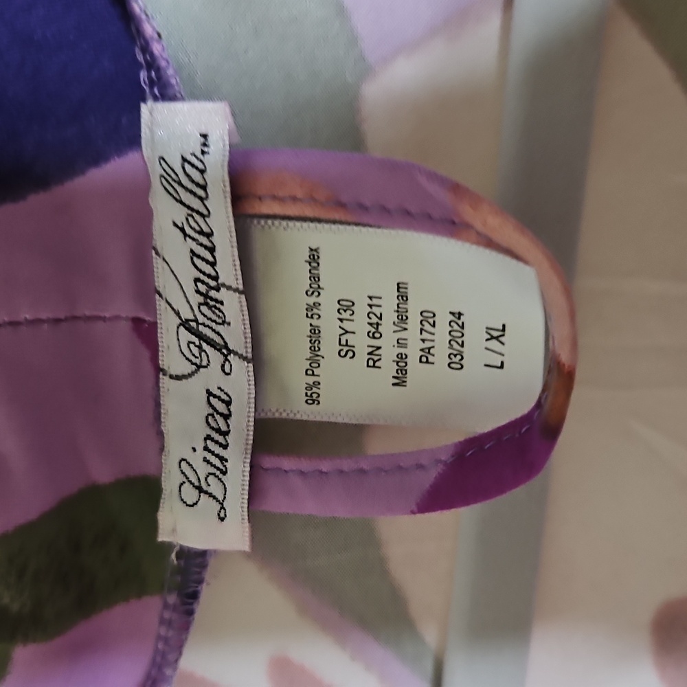 Linea Donatella Multicolor Floral Robe - Picture 3 of 3